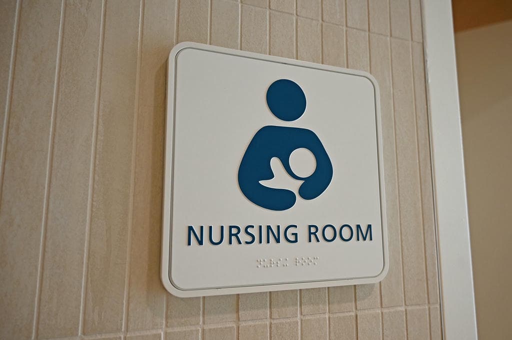 orlando international airport babycare room sign